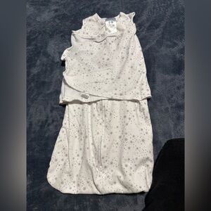 Halo White Sleep Sack with Star and Moon Design